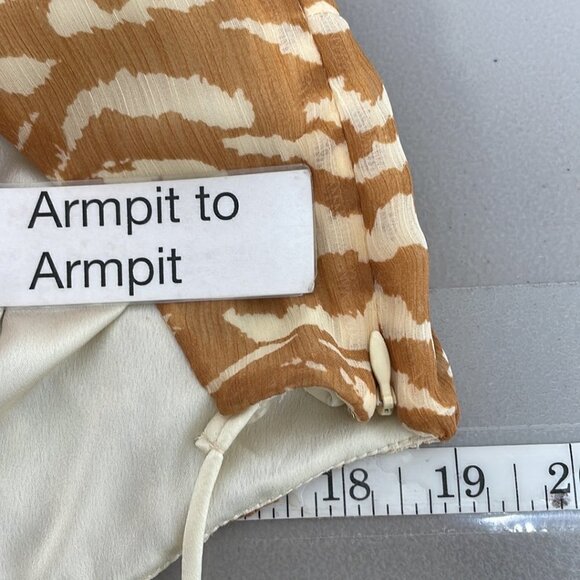 Camila Coelho Bailee Midi Dress Revolve Straps Slit Tan Size Large L - Picture 15 of 17